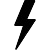 Lightning bolt icon for energy generation