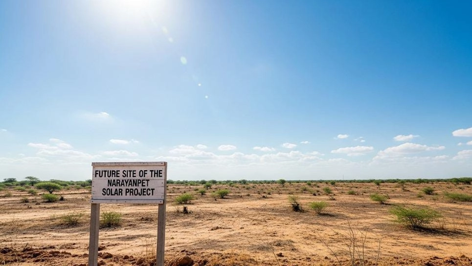Narayanpet Solar Project site after land acquisition